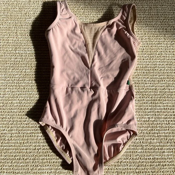 LuckyLeo Dart Leotard Blush XS - Picture 1 of 2
